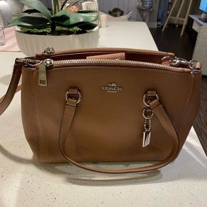 Brown Leather Coach Bag